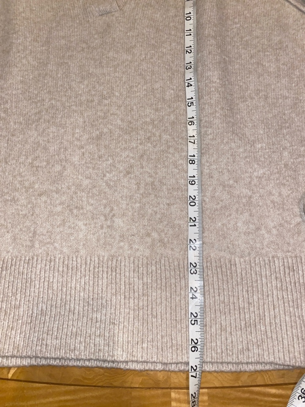 NWT!! Aerie Cream Collared V-Neck Knit Pullover Sweater Size Small Oversized - Picture 10 of 10